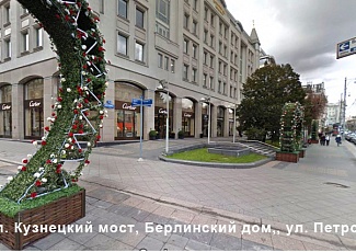 Схема прохода от метро Кузнецкий мост, Лубянка